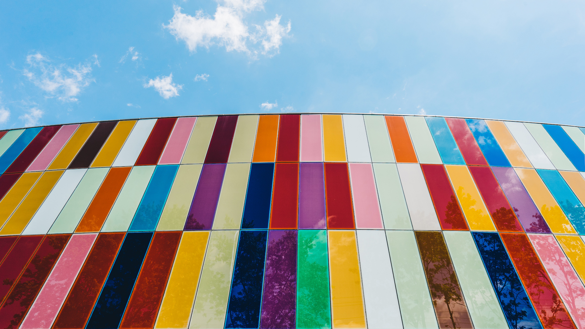 Picture of multicoloured window glass